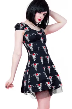 H&R London Black Tribal Tattoo Mini Dress UK10, UK14