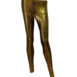 H&R London Golden Snake Print Leggings (S)