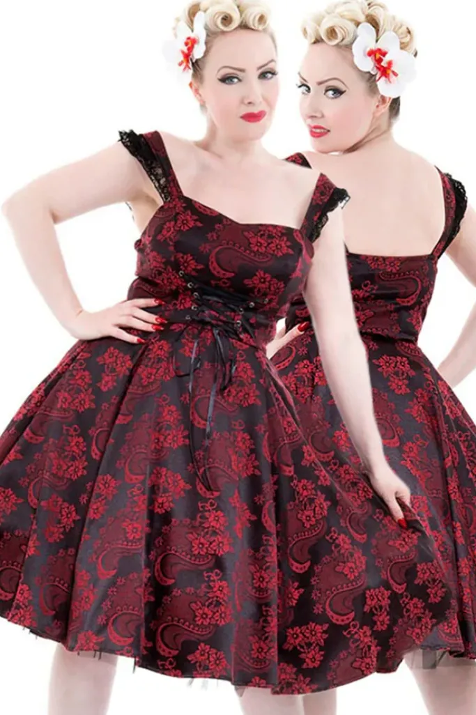 H&R London Red Marie Antoinette Dress (UK8)