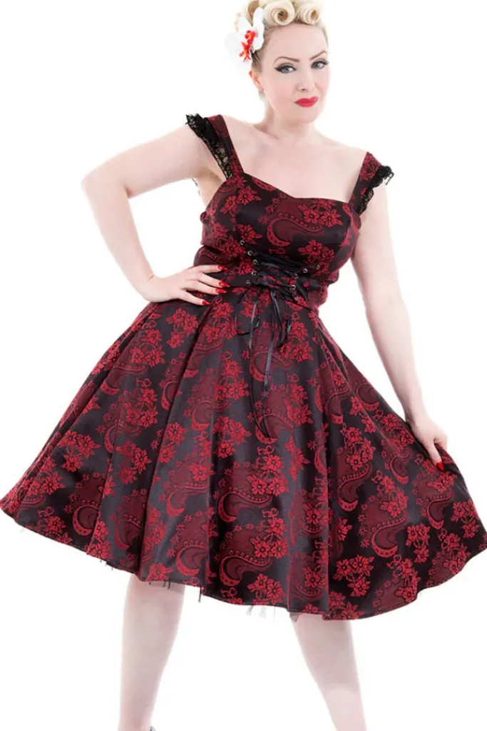 H&R London Red Marie Antoinette Dress (UK8)