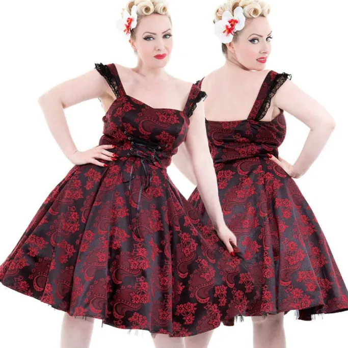 H&R London Red Marie Antoinette Dress (UK8)