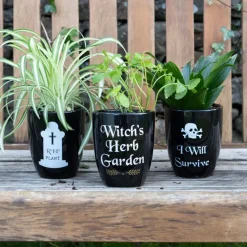 Something Different I Will Survive Gothic Plant Pot