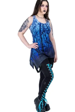 Innocent Clothing Innocent Blue Forest Lace Panel Vest