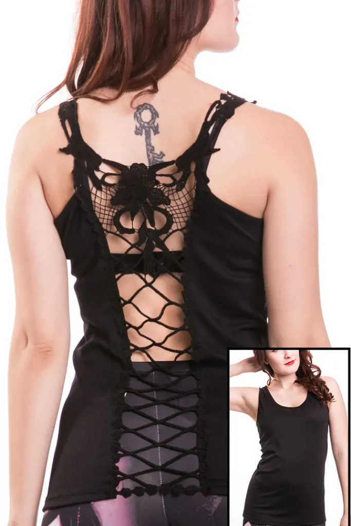 Innocent Clothing Innocent Cross Lace Vest