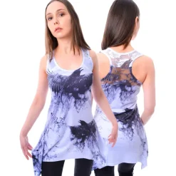 Innocent Clothing Innocent Lifestyle Crow Shade Lace Panel Vest