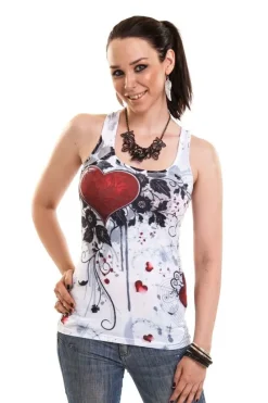 Innocent Clothing Innocent Rose Heart Lace Vest