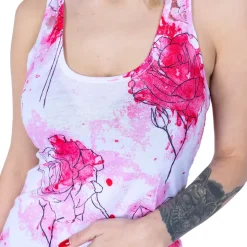 Innocent Clothing Innocent Rose Watercolour Lace Panel Vest