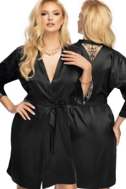 Irall Mallory Dressing Gown Black (S)
