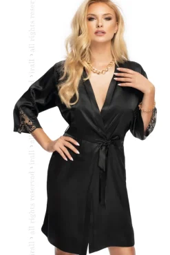 Irall Mallory Dressing Gown Black (S)
