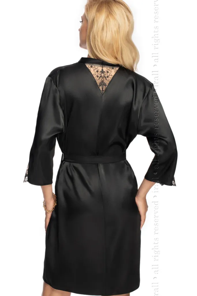 Irall Mallory Dressing Gown Black (S)