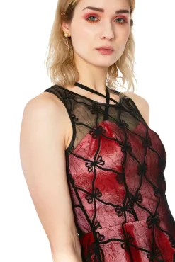 Jawbreaker Fire Edge Lace Dress