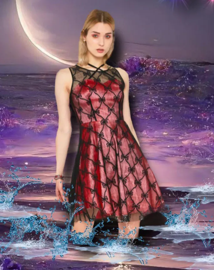 Jawbreaker Fire Edge Lace Dress
