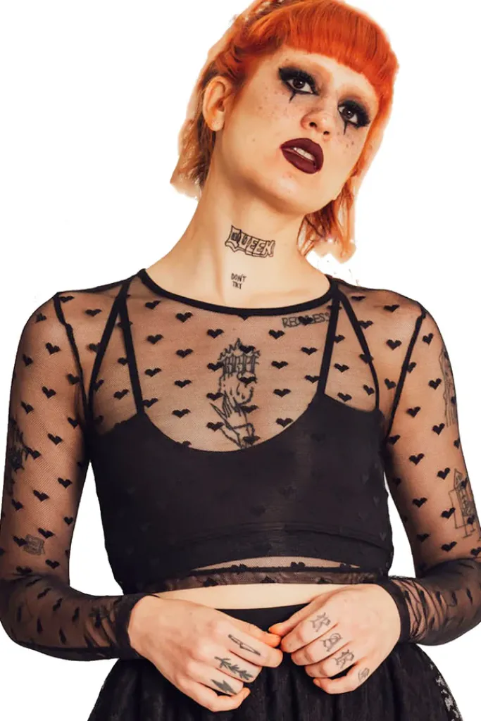 Jawbreaker Heartcore Crop Top