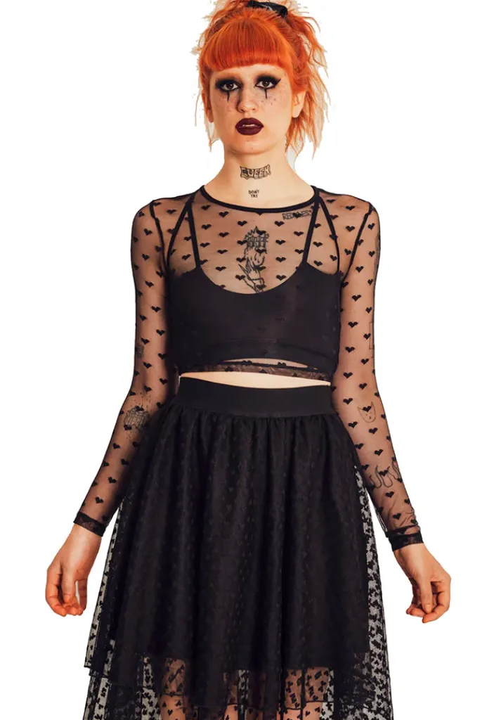 Jawbreaker Heartcore Crop Top