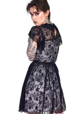 Jawbreaker Lace Overlay Collar Dress