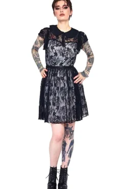 Jawbreaker Lace Overlay Collar Dress