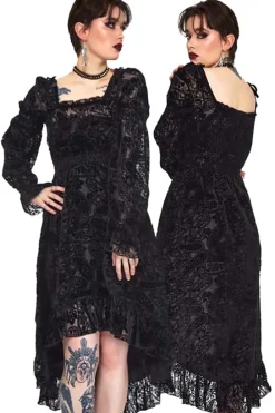 Jawbreaker Paisley Burnout Dress