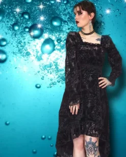 Jawbreaker Paisley Burnout Dress