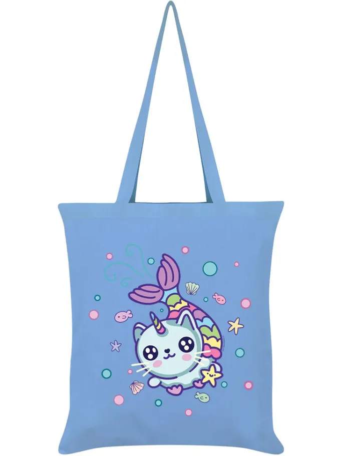 Grind Kawaii Mermaid Kitten Tote Bag