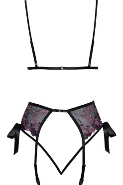 Kissable Pink Purple Lingerie Set (L/XL)