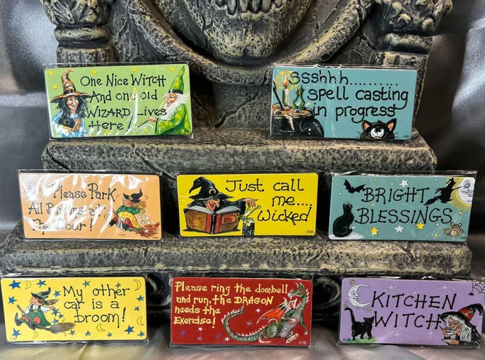 Something Different Kitchen Witch Smiley Fridge Magnet