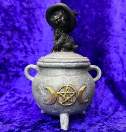Nemesis Now Kitty's Brew Cat Cauldron Box