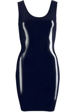 LATE-X Black Latex Mini Dress