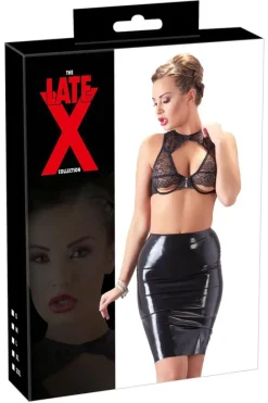 LATE-X Ladies Black Latex Skirt