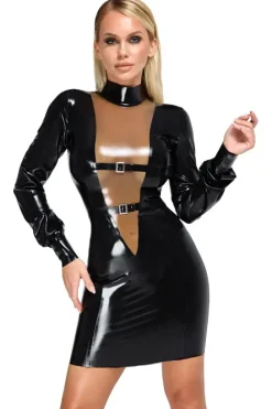 LATE-X Long Sleeve Latex Dress