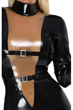 LATE-X Long Sleeve Latex Dress