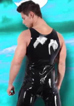 LATE-X Mens Latex Jumpsuit