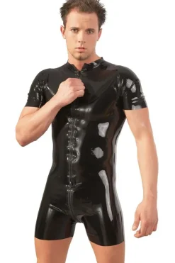 LATE-X Mens Latex Playsuit