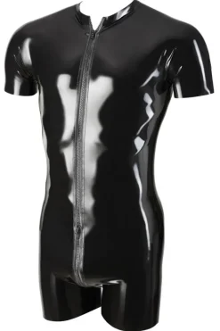 LATE-X Mens Latex Playsuit