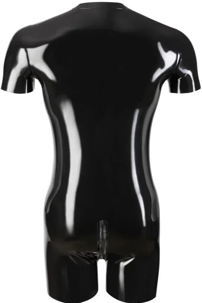 LATE-X Mens Latex Playsuit