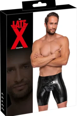 LATE-X Mens Latex Shorts