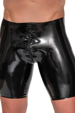 LATE-X Mens Latex Shorts