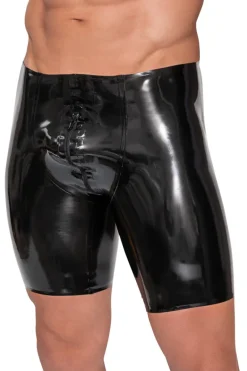 LATE-X Mens Latex Shorts