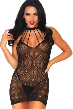 Leg Avenue Lace Mini Dress and G-string