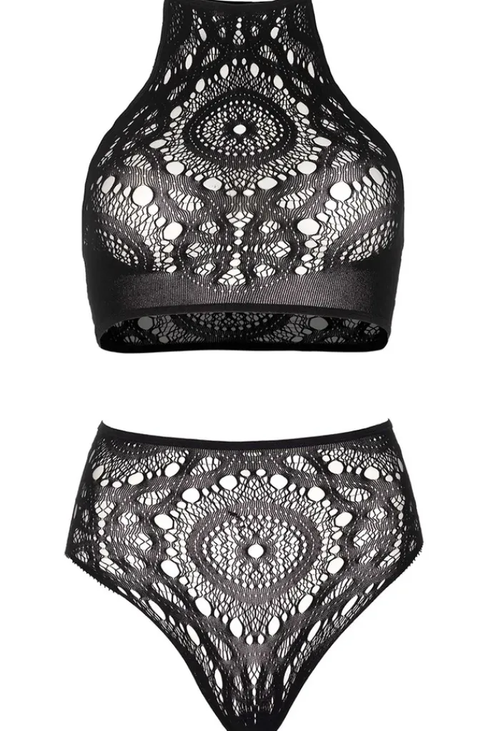 Leg Avenue Lace Top and High Waist String