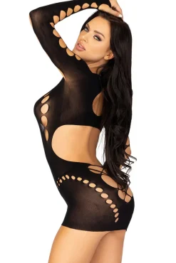 Leg Avenue Long Sleeve Cut Out Mini Dress