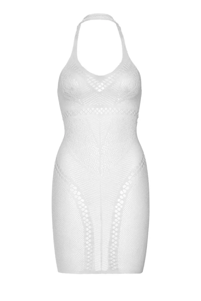 Leg Avenue Multi Net Mini Dress White