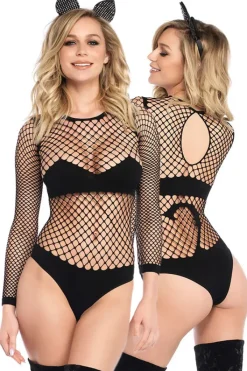 Leg Avenue Naughty Kitty Bodysuit (S/M)
