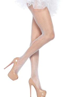 Leg Avenue Plus Size White Fishnet Pantyhose