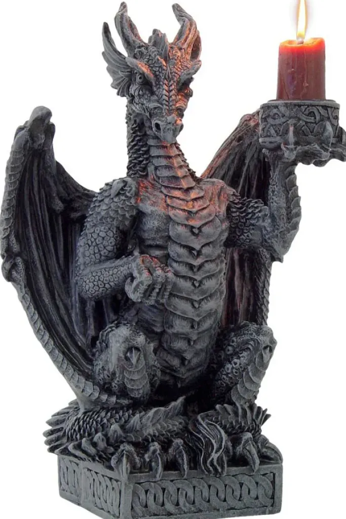 Nemesis Now Light Keeper Dragon Candle Holder
