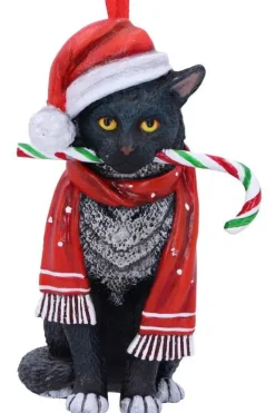 Nemesis Now Lisa Parker Candy Cane Cat Hanging Ornament