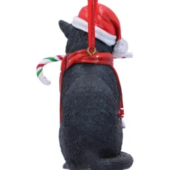 Nemesis Now Lisa Parker Candy Cane Cat Hanging Ornament