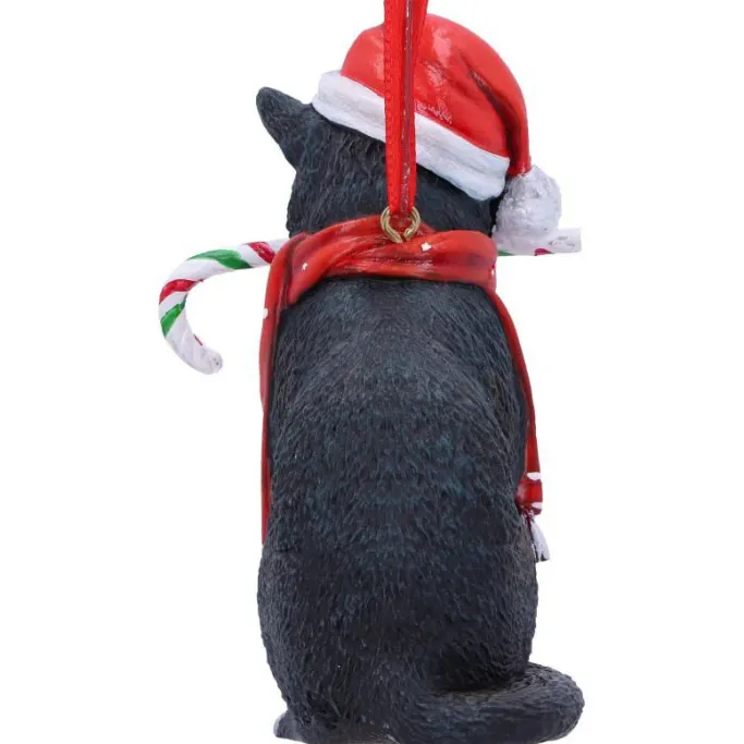 Nemesis Now Lisa Parker Candy Cane Cat Hanging Ornament