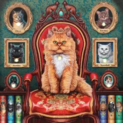 Something Different Lisa Parker Mad About Cats Light Up Canvas