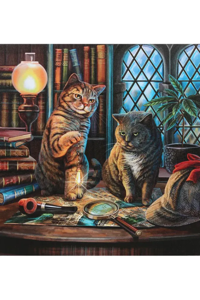 Something Different Lisa Parker Purrlock Holmes Light Up Picture