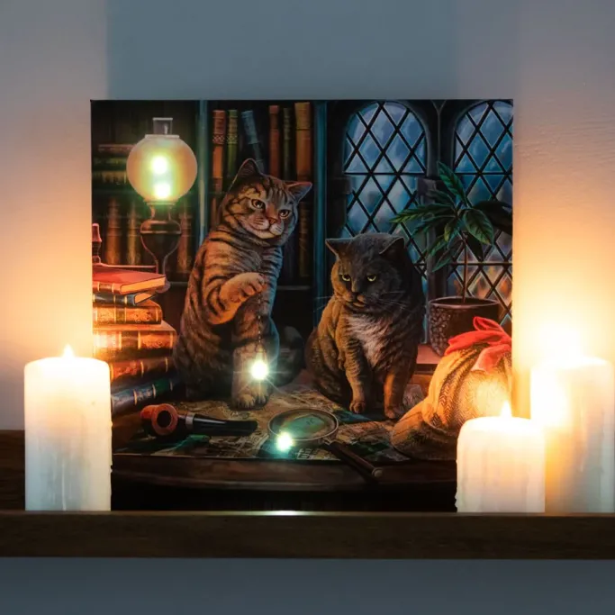 Something Different Lisa Parker Purrlock Holmes Light Up Picture
